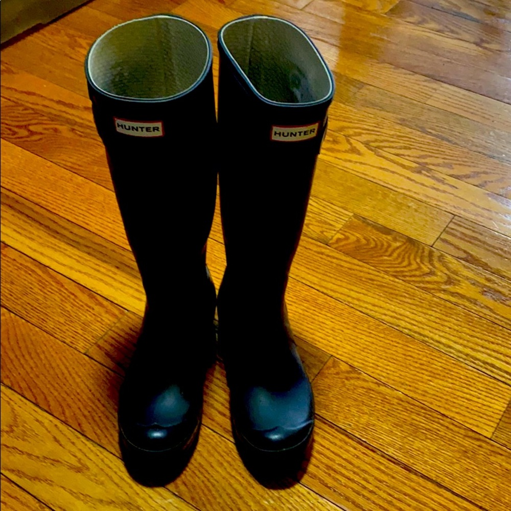 Hunter Original Tall Rain Boots: Black